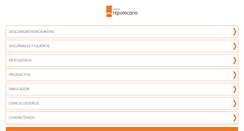 Desktop Screenshot of m.hipotecario.com.ar